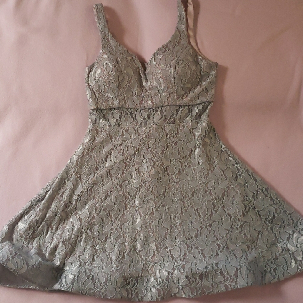 Silver Homecoming Dress